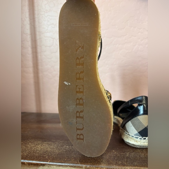 Burberry Abbingdon d'Orsay Ankle Strap Espadrille Flats - Picture 6 of 6